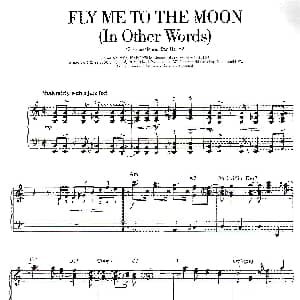 100首欧美流行歌曲钢琴独奏 FLY ME TO THE MOON 钢琴谱