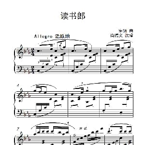 读书郎 钢琴谱 宋扬