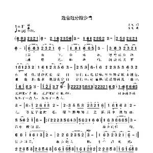 难舍难分故乡情_歌曲简谱_词曲:袁龙 袁龙