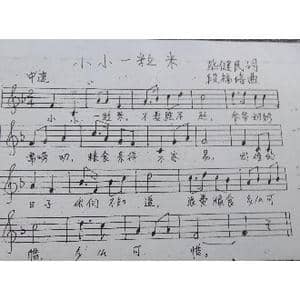 小小一粒米 _歌曲简谱_词曲:毕健民 段福培