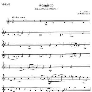 Adagietto 第2小提 中提 大提琴谱 BIZET 比捷