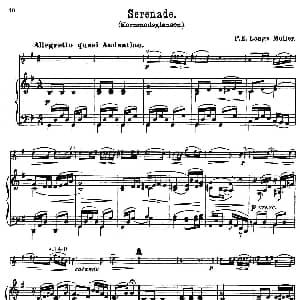 小提琴谱 | Serenade. 小提琴 钢琴伴奏