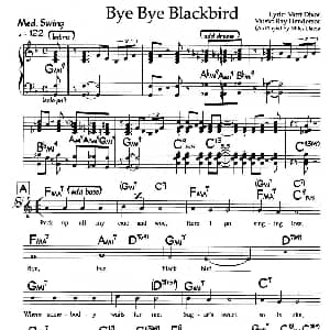 Bye Bye Blackbird 钢琴谱