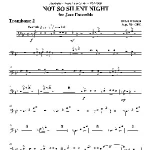 NOT SO SILENT NIGHT 第二长号分谱