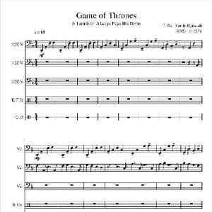 权力的游戏: A lannister always pays his debts_歌谱投稿_词曲: Ramin Djawadi