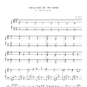 卡农 钢琴谱 帕赫贝尔 Pachelbel