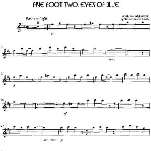 萨克斯谱 | 经典蓝调小品 Five Foot Two Eyes of Blue