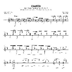 Albeniz Castilla 吉他谱 ​伊萨克 阿尔贝尼斯