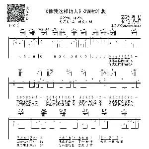 像我这样的人 吉他谱 毛不易 高音教