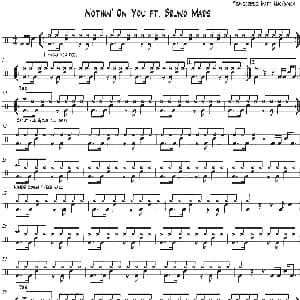 Bruno Mars Nothing on you 爵士鼓谱