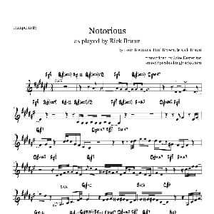 萨克斯谱 | Notorious Trumpet Bb