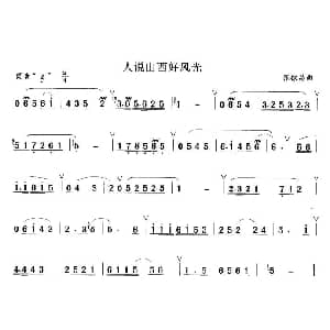 笛子谱 | 人说山西好风光 张棣昌