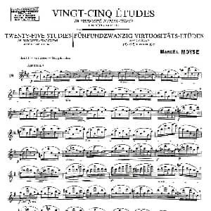 长笛曲谱 | Moyse 25 Studies after Czerny flute 之19 25首改编自车尔尼作品的练习曲 Moyse