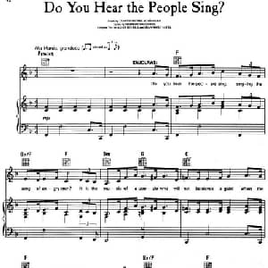 Do You Hear the People Sing? _外国歌谱