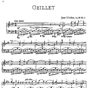 The Flowers 钢琴谱 简 西贝柳斯