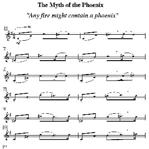 萨克斯谱 | Any fire might contain a phoenix