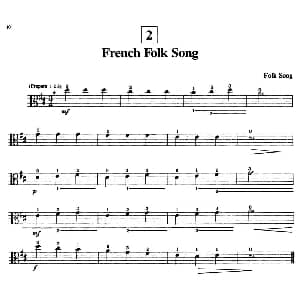 French Folk Song 中提琴