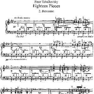 柴可夫斯基18首钢琴小品Op.72 钢琴谱 俄 彼得 伊利奇 柴可夫斯基