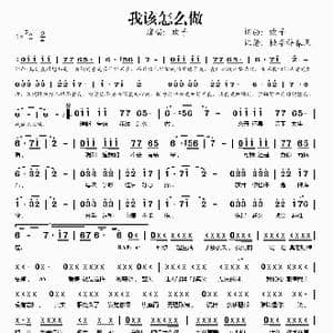 我该怎么做_歌谱投稿_词曲:欢子 欢子