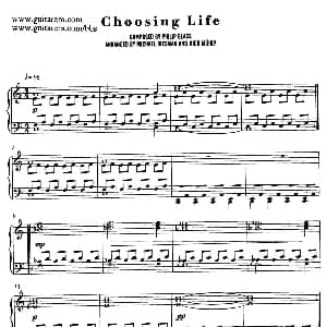 电影 时时刻刻 配乐 10. 选择 Choosing Life 钢琴谱 菲利普 格拉斯 Philip Glass