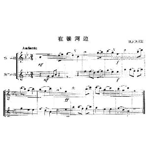 长笛曲谱 | 在顿河边 二重奏