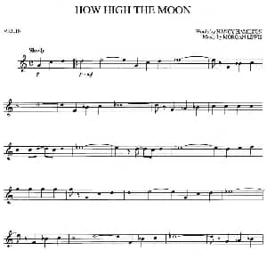 小提琴谱 | How High The Moon