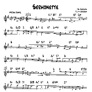 SERMONETTE 降B爵士乐谱