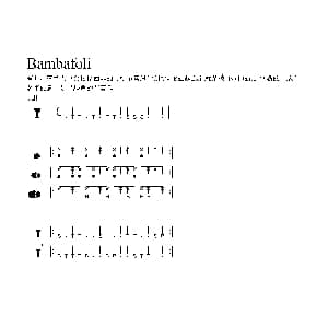 Bambafoli 非洲手鼓谱