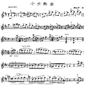 小提琴谱 | 小步舞曲 莫扎特作曲版