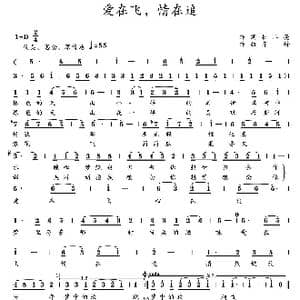 爱在飞,情在追_歌曲简谱_词曲:杜二亮 齐峰