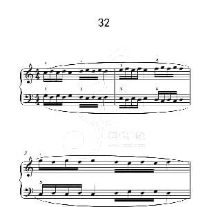 八.提高速度.增强手指灵活性的练习32 钢琴谱