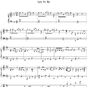 LET IT GO 钢琴谱