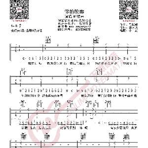 叶琼琳 你的轮廓 吉他谱_歌曲简谱