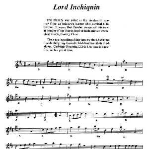 小提琴谱 | Lord Inchiquin 爱尔兰民歌