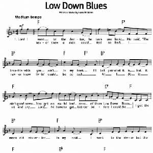 蓝调音乐:Low Down Blues_外国歌谱