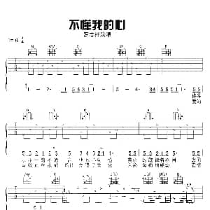 不懂我的心 吉他谱 罗志祥