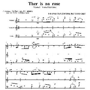 Ther is no rose _歌曲简谱