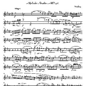 萨克斯谱 | 四十八首旋律练习曲之四十八