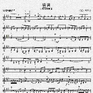 小提琴谱 | 猜调 小提琴谱