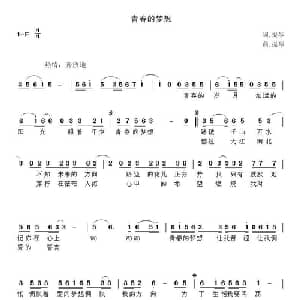 青春的梦想_通俗唱法乐谱_词曲:张提琴 张提琴