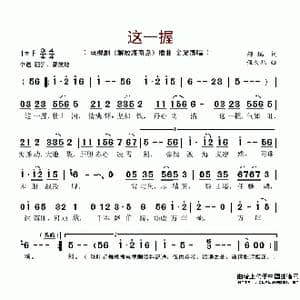 这一握_歌谱投稿_词曲:郝瑞 程大兆
