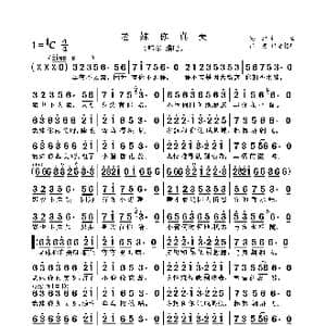 老妹你真美_歌谱投稿_词曲:高进 高进