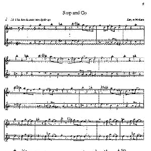 萨克斯谱 | 16首爵士二重奏 Stop and Go 李开东