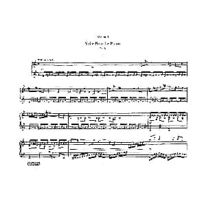 Suite Pour Le Piano Op.8 钢琴谱 达律斯 米约