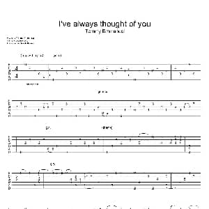 tommy emmanuel；i have always thought of you 吉他谱