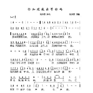 你知道我在等你吗_通俗唱法乐谱_词曲:张洪量 张洪量