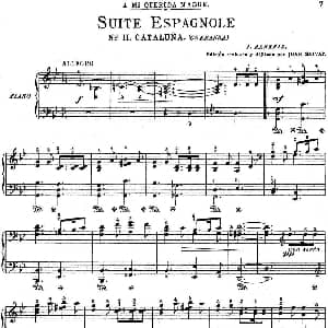 Suite Espanola Op.47 钢琴谱 埃赛克 阿尔贝尼兹