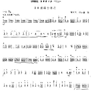 二胡谱 | 胡琴26弦综合练习 宋国生 刘文金