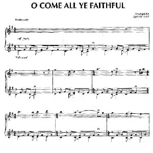 O Come All Ye Faithful 钢琴谱 美 大卫 兰兹 David Lanz