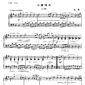 小奏鸣曲 钢琴谱 寇勒